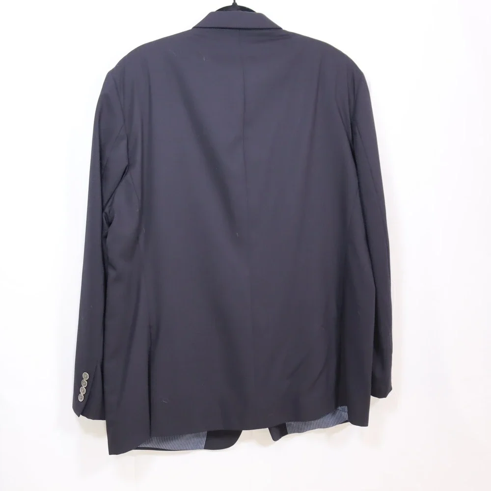 Calvin Klein Blazer 48R Navy Men Wool Two Button Sport Coat